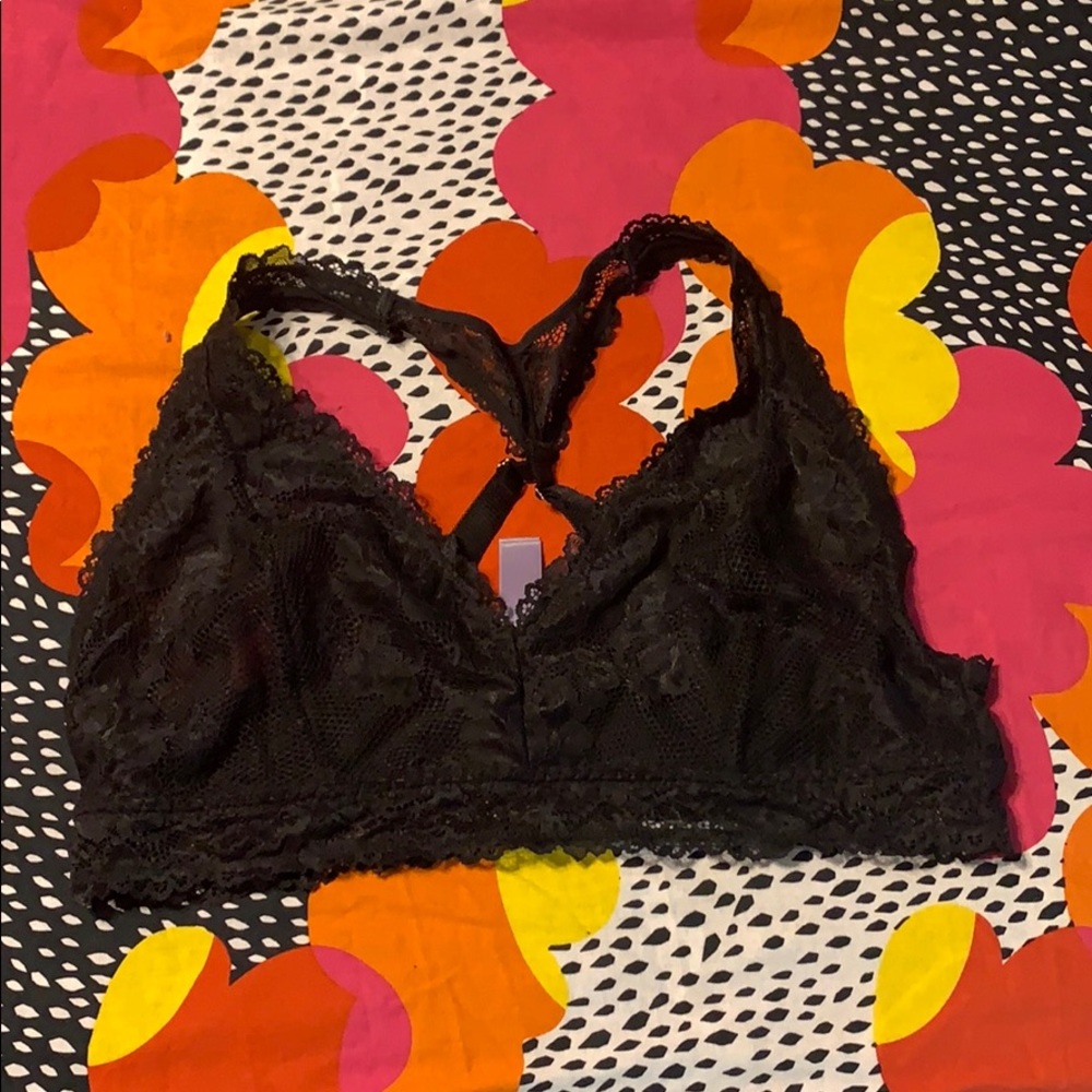 Savage X Fenty black lace bralette 2x